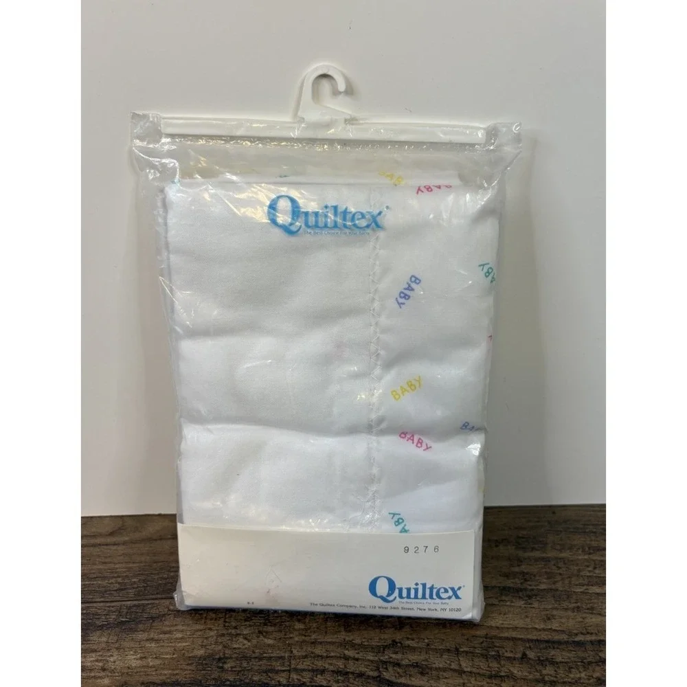New Vintage Quiltex Baby Quilt Receiving Blanket Crib Nursery Bedding Decor